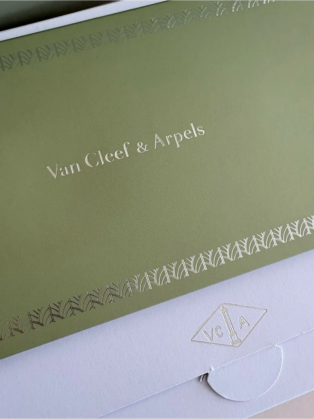 Van Cleef & Arpels Large Slide Out Gift Box and Folio